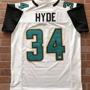 Carlos Hyde autographed jerseys with coa
